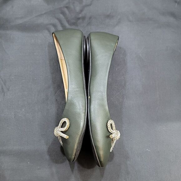 BRAND NEW LYNX JEWEL BOWNOT EMBELLISHMENTS SLIP-ON WOMEN"S FLAT - Picture 10 of 13